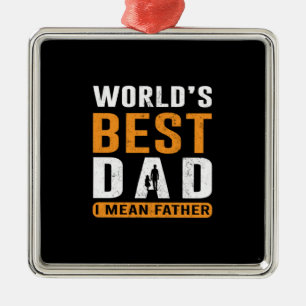Grandpa Gift   I Mean Father Metal Tree Decoration