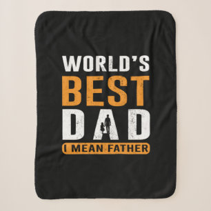 Grandpa Gift I Mean Father Sherpa Blanket