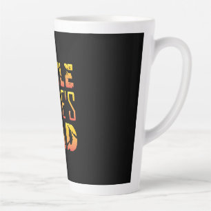 Grandpa Gift   Little Dad Latte Mug