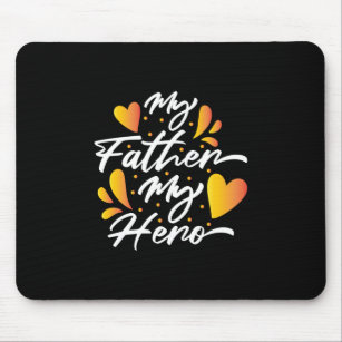 Grandpa Gift   My Father My Hero Mouse Mat