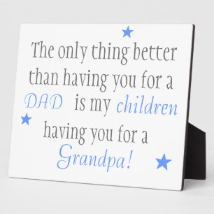 Grandpa gift plaque