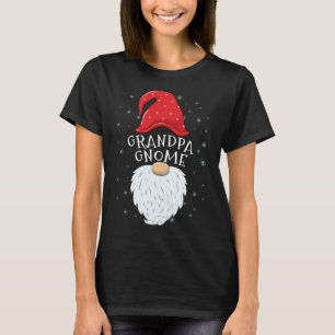 Grandpa Gnome Funny Matching Family Group Christma T-Shirt