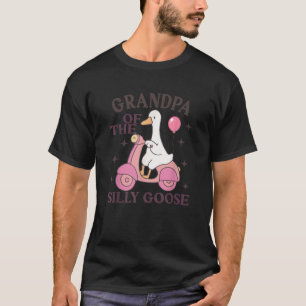 Grandpa Goose On The Loose Funny Birthday Matching T-Shirt
