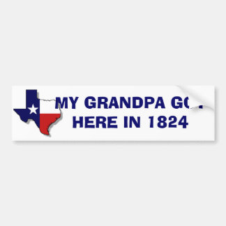GRANDPA GOT HERE BUMPER STICKER