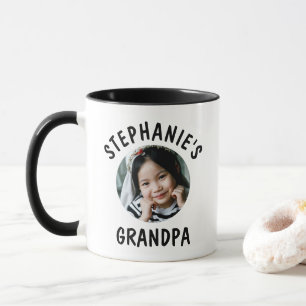 Grandpa Grandchild  Trendy Personalised Photo Mug