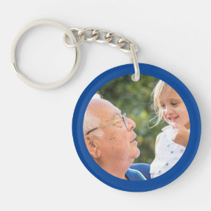 Grandpa Grandchildren Create your own Photo Keycha Key Ring