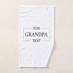 Grandpa Grandfather Birthday Personalised Gift  Hand Towel