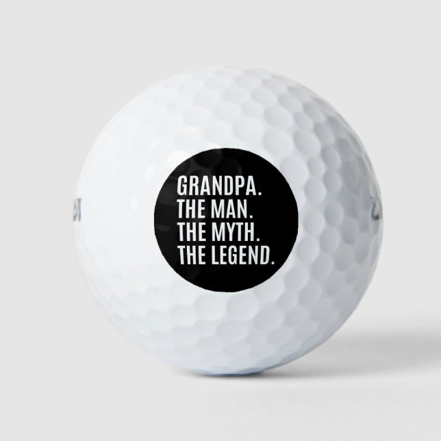 Grandpa/Grandfather Gift Golf Balls (Front)