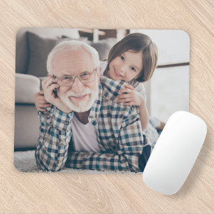 Grandpa Grandfather Grandad Full Photo Mouse Mat