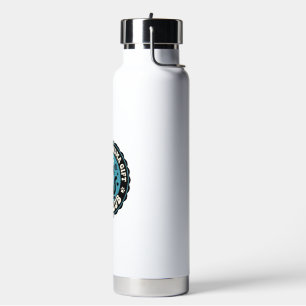 Grandpa Grandma Cat Gift Pet Lover Shirt Art - Gra Water Bottle