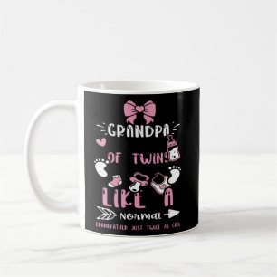 Grandpa Grandpa Of Twins Like A Normal Grandfa  Ba Coffee Mug