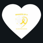 Grandpa Grandson Granddaughter Childhood Gift Heart Sticker<br><div class="desc">Grandpa Grandson Granddaughter Childhood Gift</div>