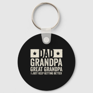 Grandpa Great Grandpa Father39s Day Shirt From Gra Key Ring