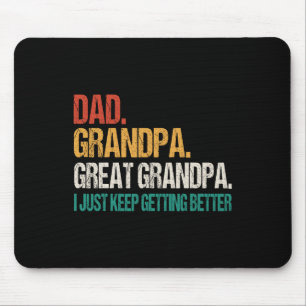 Grandpa Great Grandpa Fathers Day For Great Grandf Mouse Mat