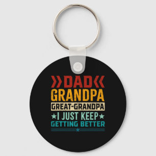 Grandpa Great Grandpa Fathers Day  Key Ring