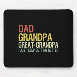 Grandpa Great Grandpa Funny Fathers Day Grandpa Gi Mouse Mat