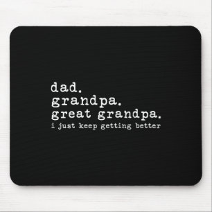 Grandpa Great Grandpa Funny Fathers Day Great Gran Mouse Mat