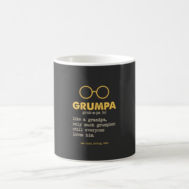 Grandpa - Grumpa Definition Coffee Mug (Center)