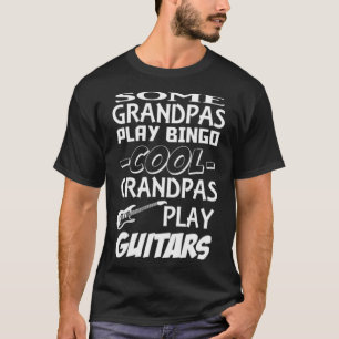grandpa guitars buddhism funny yoga clothing T-Shirt