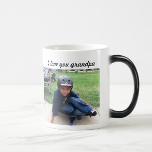 Grandpa i love u mug add your picture