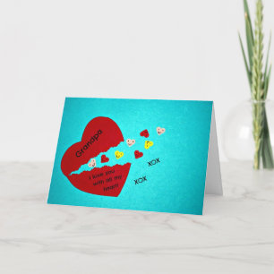 Grandpa, I love you with all my heart! Holiday Card