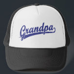 Grandpa in blue trucker hat<br><div class="desc">Grandpa in blue</div>