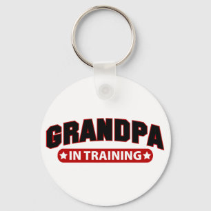 Grandpa In Training Key Ring