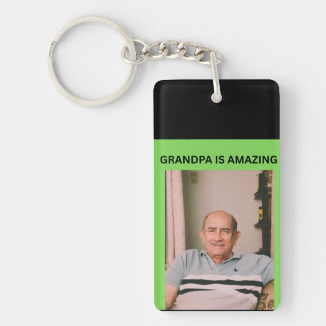 GRANDPA IS AMAZING KEY RING (Front)
