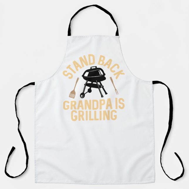 Grandpa is grilling apron (Front)