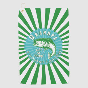 “Grandpa is my Fishing Buddy” Golf Towel