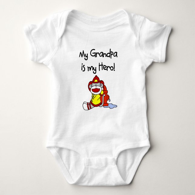 Grandpa is My Hero Firefighter Bodysuit (Front)