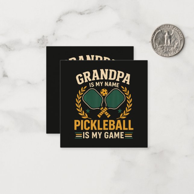 Grandpa Is My Name Card (Front/Back In Situ)