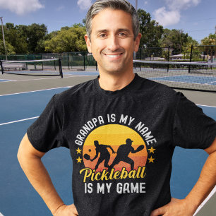 Grandpa is my name Pickleball is my Game  Tri-Blend Shirt