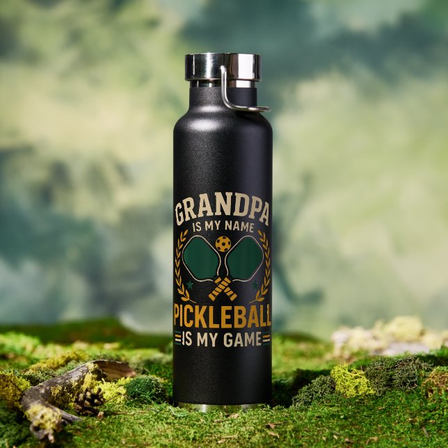 Grandpa Is My Name Water Bottle (Outdoor (Rotated))