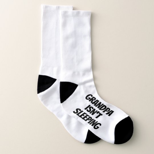 Download Grandpa Isn't Sleeping Funny Father's Day Gift Socks ...