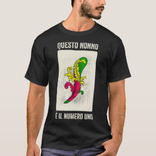 Grandpa Italian Nonno Scopa Game Scopads  T-Shirt