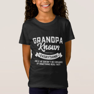 Grandpa Knows Everything 60th Gift Funny Father's T-Shirt