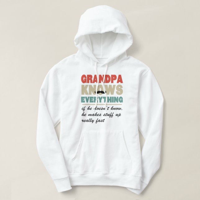 Grandpa knows everything shirt (Design Front)