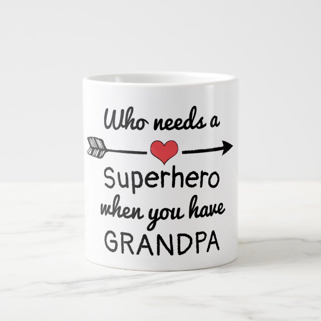 Grandpa Large Coffee Mug (Front)