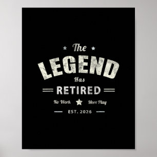 Grandpa Legend Has Retired 2026 Mother Holiday Mom Poster