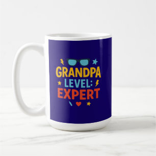 grandpa level expert (cartoon style) coffee mug