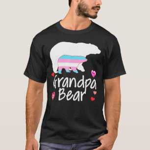 Grandpa Lgbt Bear Transgender Rainbow Lgbt Gay Les T-Shirt