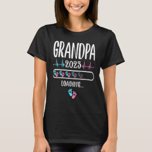 Grandpa Loading 2023  Pregnancy Announcement T-Shirt