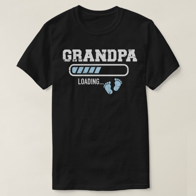 Grandpa loading baby feet  T-Shirt (Design Front)