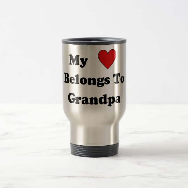 Grandpa Love Travel Mug (Center)