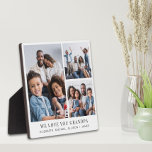Grandpa Love You 3 Photo Collage Plaque<br><div class="desc">Elegant keepsake photo plaque to celebrate the best grandpa ever featuring a 3 photo collage of his grandchildren and family. Personalise "We Love You Grandpa" and add the names of his grandchildren and family.</div>