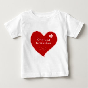 Grandpa Loves Me Lots Baby T-Shirt