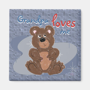 Grandpa Loves Me Magnet