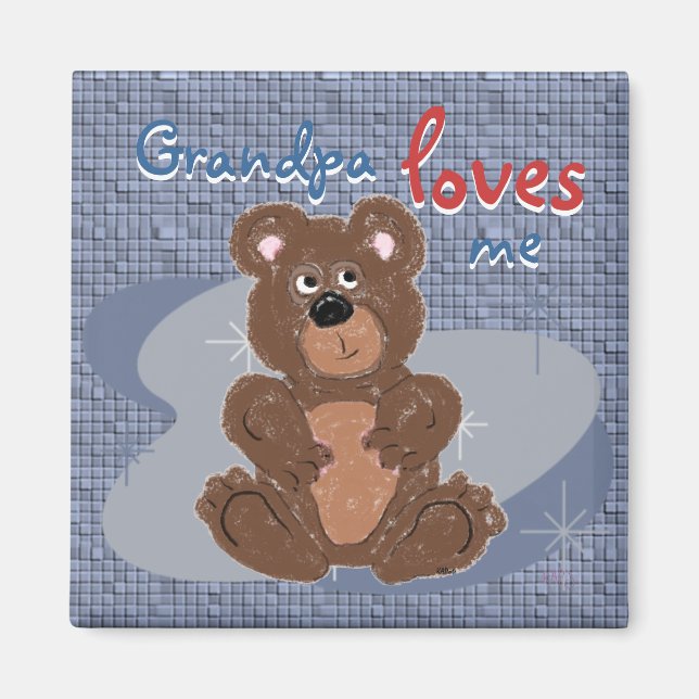 Grandpa Loves Me Magnet (Front)