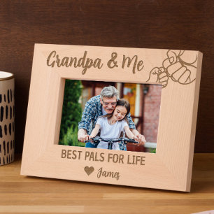 Grandpa & Me – Best Pals for Life from Grandson Etched Frames